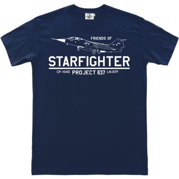 friends of starfighter marine blue tee