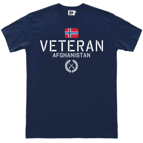 veteran afganistan navy blue tee