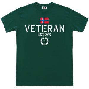 veteran kosovo army green tee