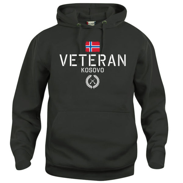 veteran kosovo black hoodie