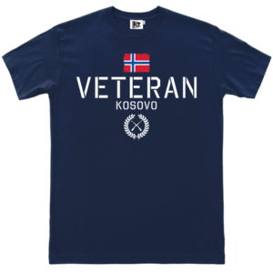 veteran kosovo navy blue tee