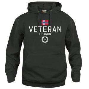 veteran libanon black hoodie